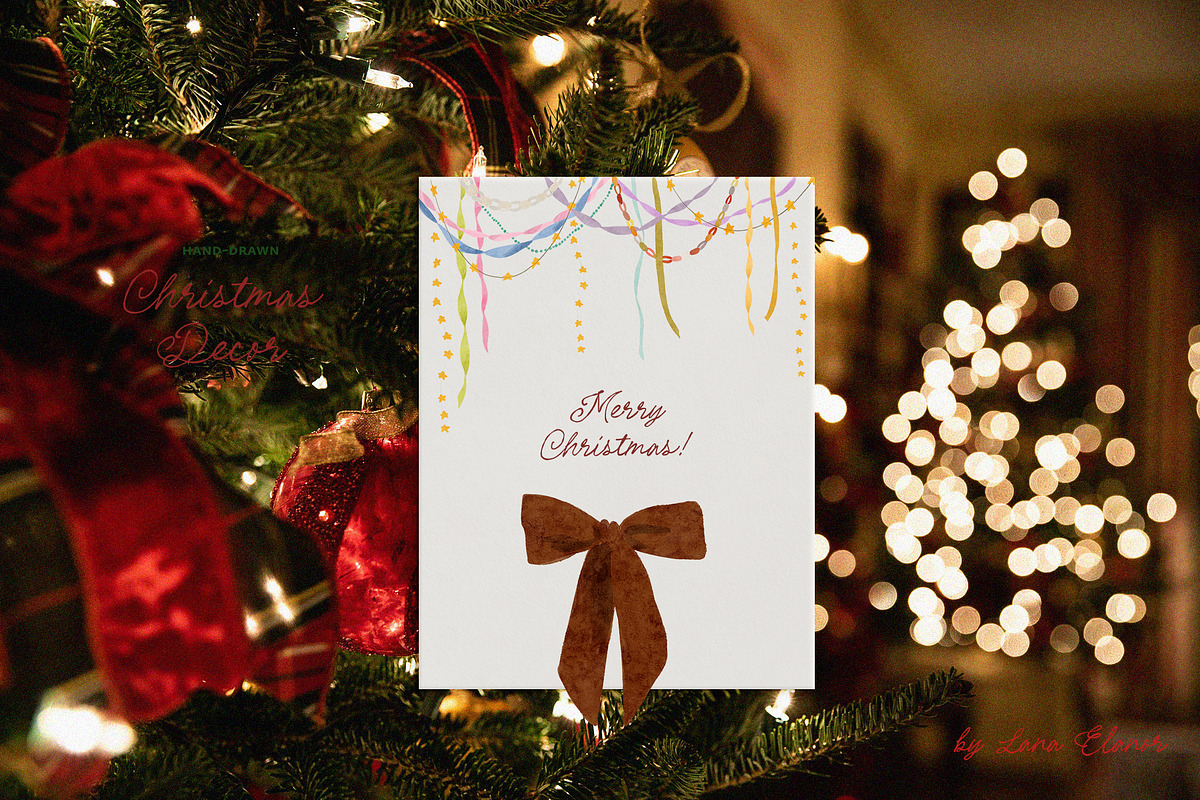 Hand-Painted Christmas Decor Garland, a Seasonal Illustration by Lana Elanor (Photo 7 of 11)