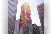Quill Feather Bow Sail Flag MockUp, an Advertising Mockup by coloformia (Thumbnail 7 of 15)