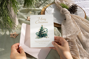 Bliss - Christmas & New Year Card, an Invitation Template by CinderHeart Designs