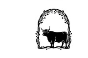 Rustic Highland cow wall art design, an Illustration by Amazin_art (Thumbnail 16 of 40)