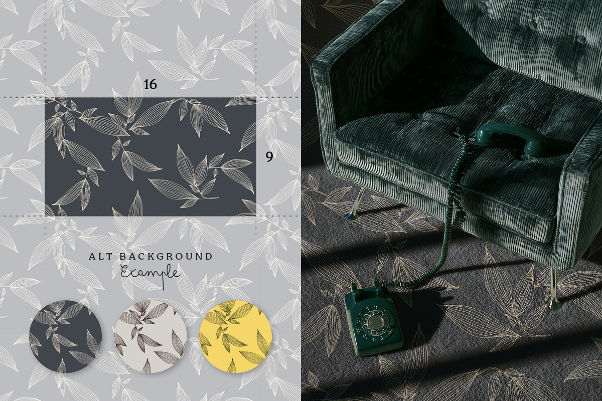 Organic lines seamless pattern set, a Pattern Graphic by Momosama Studio (Photo 4 of 5)