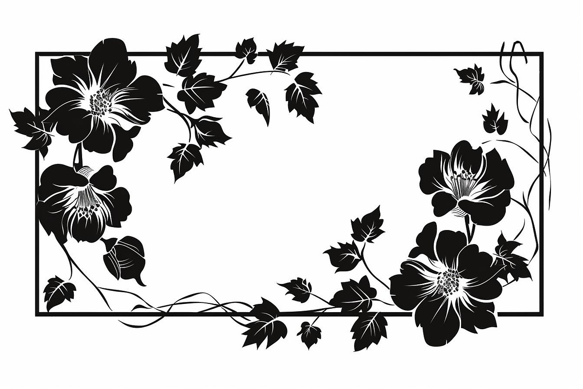 Flower Frame Silhouette Pack, an Illustration by BIPLOB EXPERT (Photo 7 of 9)
