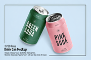 Drink Can Mockup, an Advertising Mockup by Custom.scene (Thumbnail 1 of 3)