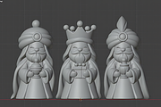Christmas Nativity Scene & Wise Men, a Characters & Person 3D Model by Design Station (Thumbnail 5 of 6)