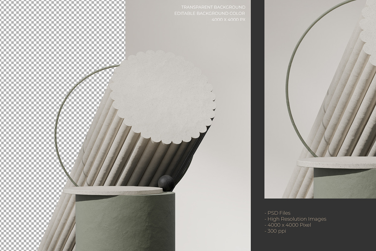 5 Podium with Transparent Background, a Background Graphic by faustudio (Photo 7 of 7)