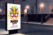 Mardi Gras Carnival Invitation/Flyer, a Flyer Template by Madhabi Studio (Thumbnail 4 of 5)