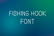 Fishing hook font, a Font by JuliaKJ (Thumbnail 1 of 4)