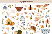 Floral animals collection, an Animal Illustration by JulzaArt (Thumbnail 2 of 9)
