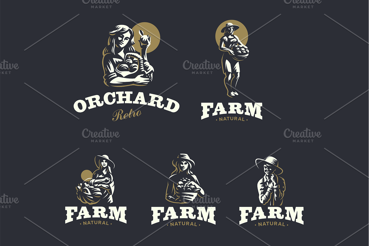 Woman farmer, a Background Graphic by Masterlevsha (Photo 2 of 2)