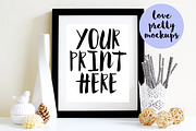 8X10 MOCKUP BUNDLE. 4 DISPLAY FRAMES, a Print Template by Love Pretty Mockups (Thumbnail 2 of 5)