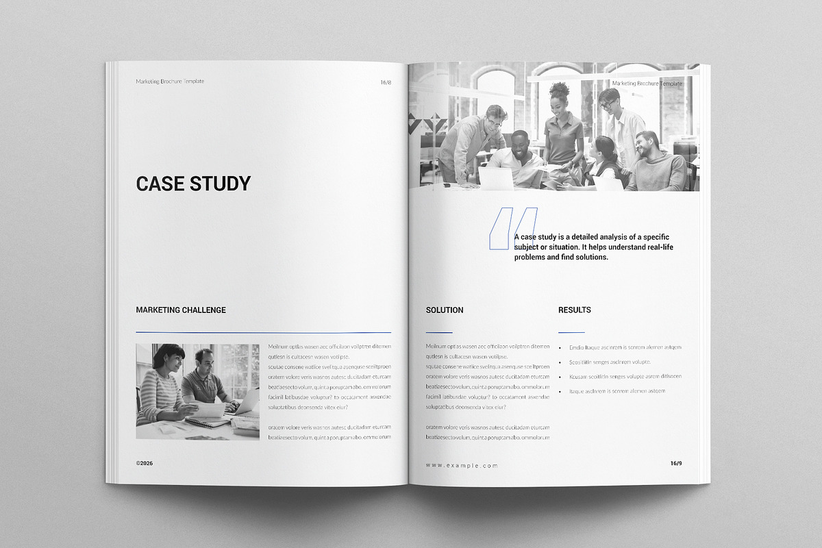Marketing Brochure Template, a Brochure Template by E-Type (Photo 4 of 7)