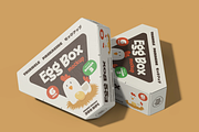 Triangular Egg Box Packaging, a Packaging Mockup by graphicsauce (Thumbnail 1 of 4)