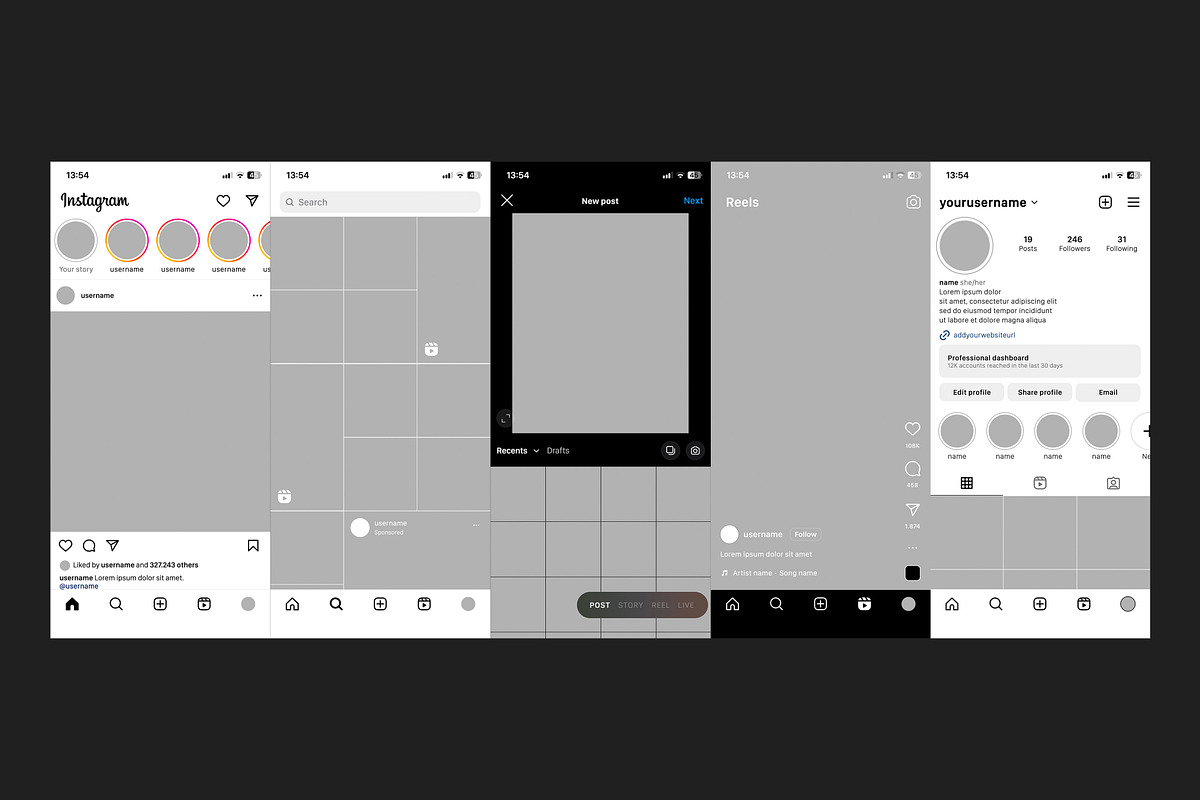 Instagram Template App | Business, a Templates & Theme by sophiesconcepts (Photo 2 of 4)