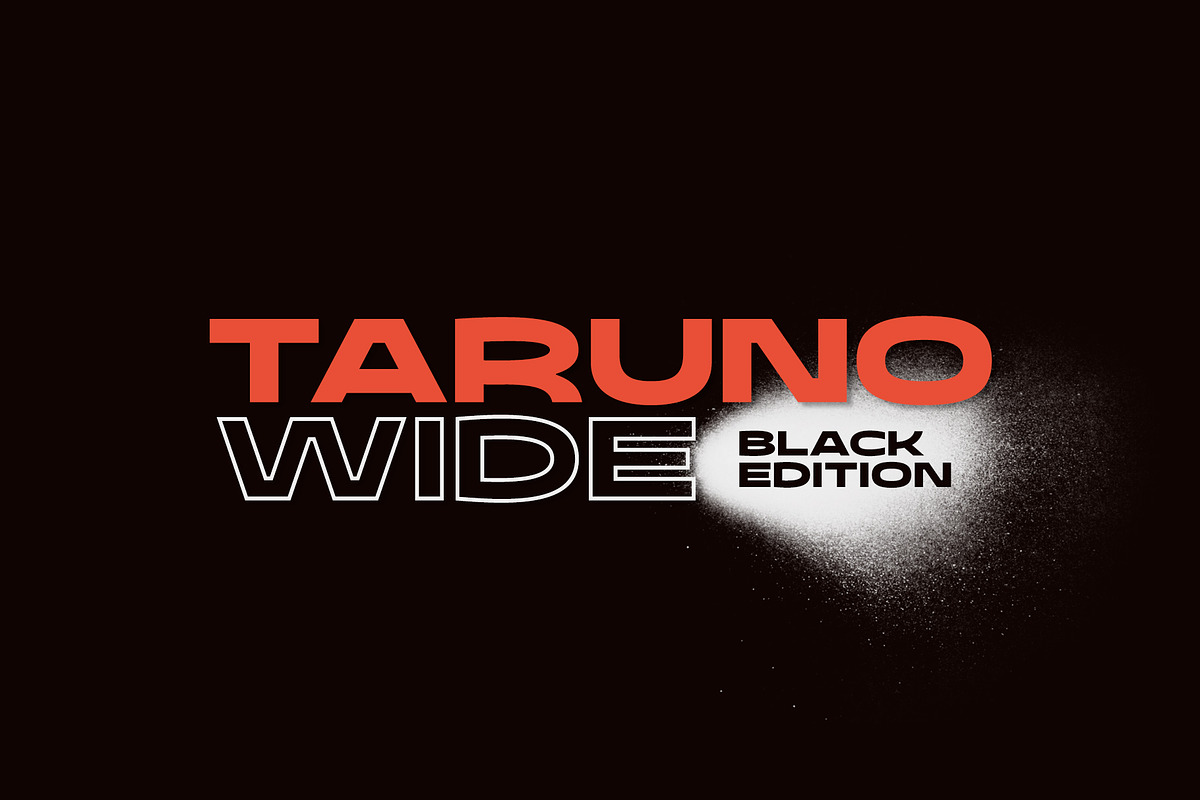 Taruno Wide Black, a Sans Serif Font by Locomotype (Photo 1 of 12)