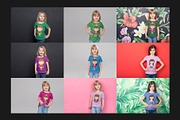 111 Kids T-Shirt Mock-Up Set, a Shirt Mockup by Freeman Studio (Thumbnail 13 of 24)