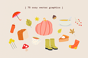 Cozy Autumn Vector Illustrations, a Seasonal Illustration by Seiju Park (Thumbnail 2 of 8)