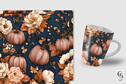 Cowgirl Denim Pumpkin Digital Paper, a Pattern Graphic by Creative Store (Thumbnail 2 of 5)