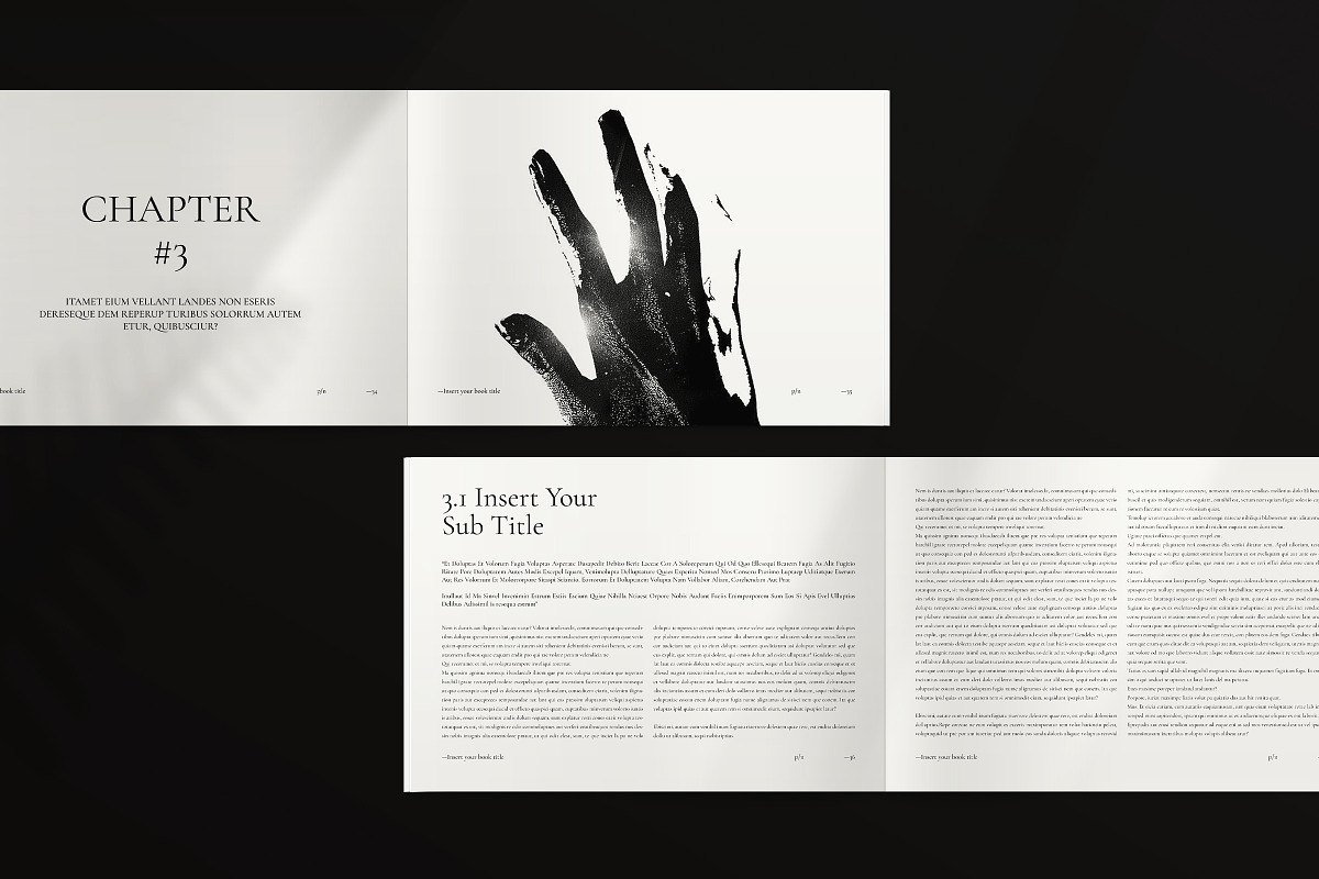 Book Title Layout Landscape Template, a Brochure Template by ArtisanaAura (Photo 14 of 23)
