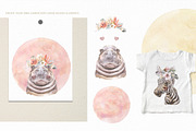 Animals Watercolor Clipart Bundle, an Animal Illustration by Cat In Colour (Thumbnail 22 of 41)