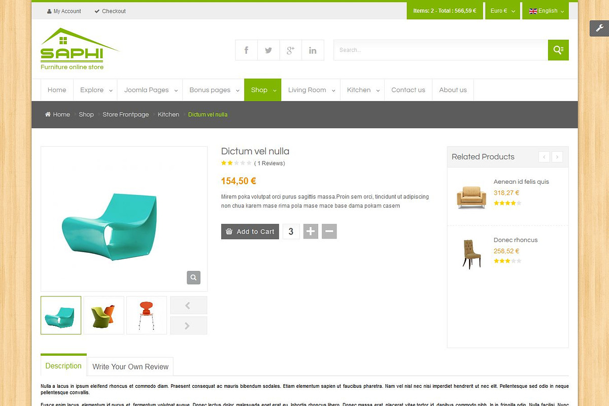 SJ Saphi - Furniture Joomla Theme, a Websites & App Template by YouTech (Photo 4 of 5)