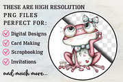 Cute Frog Love Day Clipart, an Illustration by RobertsArt (Thumbnail 4 of 7)