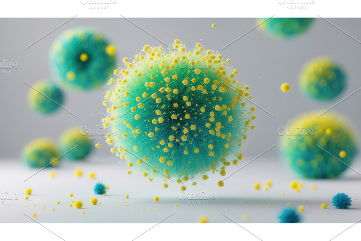 Abstract representation of pollen, an Illustration by tilialucida