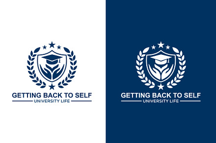 University and academy vector logo.
