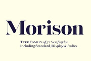 Morison Display & Serif, a Serif Font by Fenotype (Thumbnail 1 of 9)
