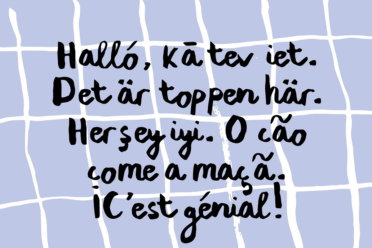 Joyous Inked Hand Drawn Font preview 5