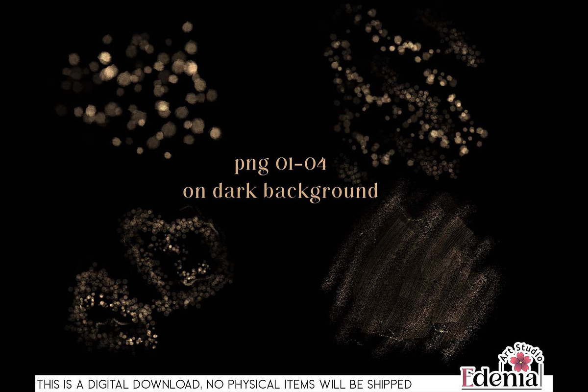 Gold Glitter Overlays Sublimation, a Decorative Illustration by EdeniaArtStudio (Photo 2 of 15)