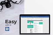 Modern Resume & CV Template, a Resume Template by Hito Graphic (Thumbnail 7 of 8)