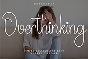 Overthinking, a Handwritten Font by InermediaSTUDIO (Thumbnail 1 of 8)