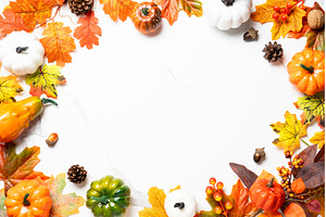 Autumn flat lay background with, a Food & Drink Photo by Nadia-nb