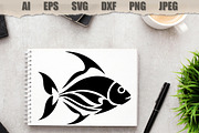 Stencils Tropical Fish, an Animal Illustration by MARYCRAFTIRIA (Thumbnail 3 of 3)