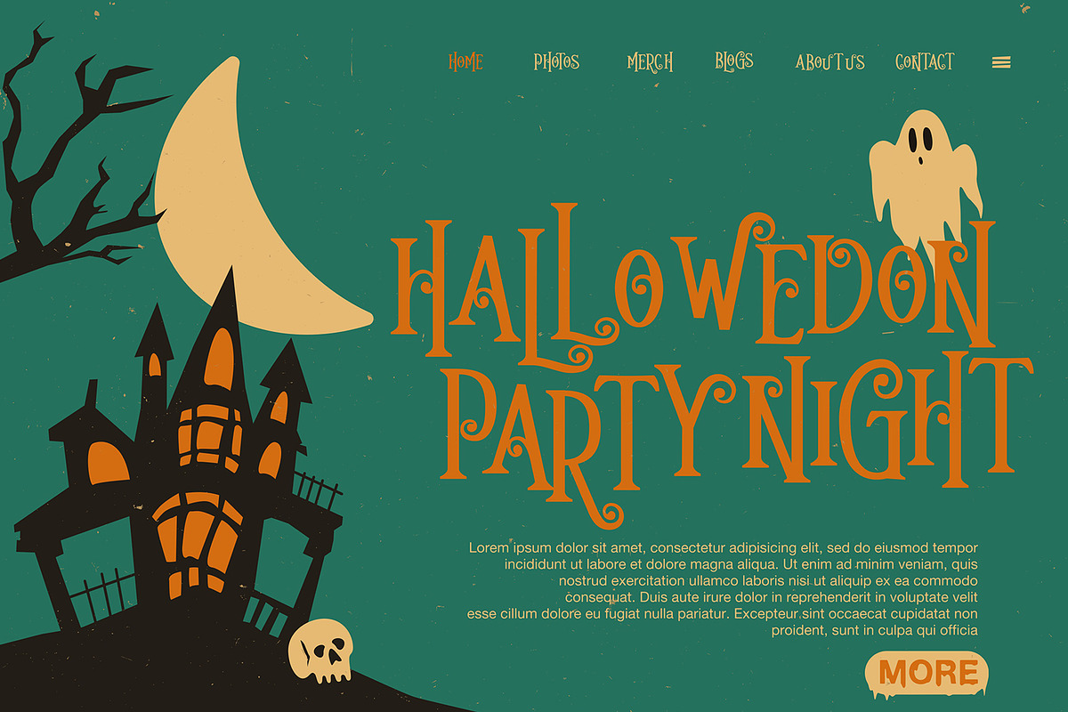 Hallowedon - Scary typeface, a Font by Bentype Studio (Photo 4 of 8)