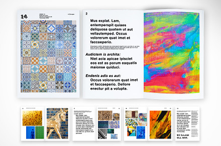 Creative Editorial Design Book, a Print Template by McLittle Stock