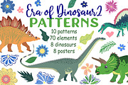 Age of Dinosaurs 2 Patterns, a Pattern Graphic by Michiru13 (Thumbnail 1 of 26)
