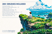 Ghibli-Inspired Procreate Brushes, a Brush Add-On by BrushArchive (Thumbnail 2 of 19)