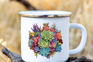 Succulents Arrangements Clipart