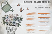 Dead Pretty Watercolor Brushes, a Brush Add-On by Fins and Fiction (Thumbnail 7 of 12)