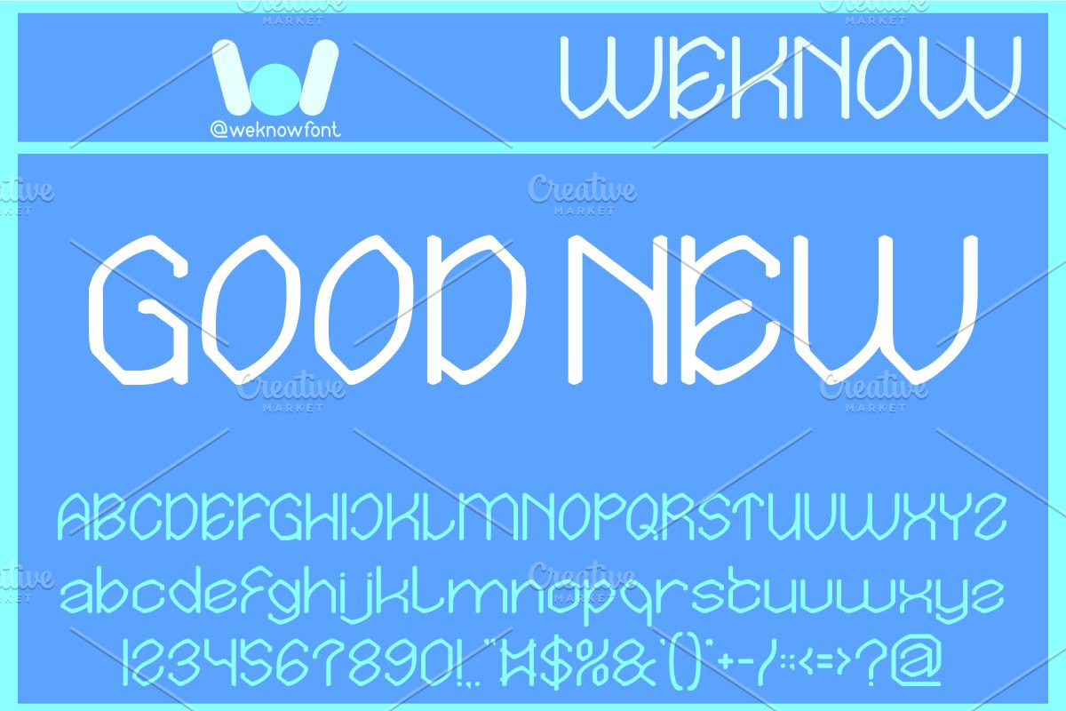 Good New font, a Font by weknow (Photo 1 of 8)