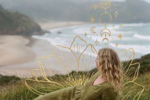 Mystical Woman & Celestial Signs, a Person Photo by Virgo Studio