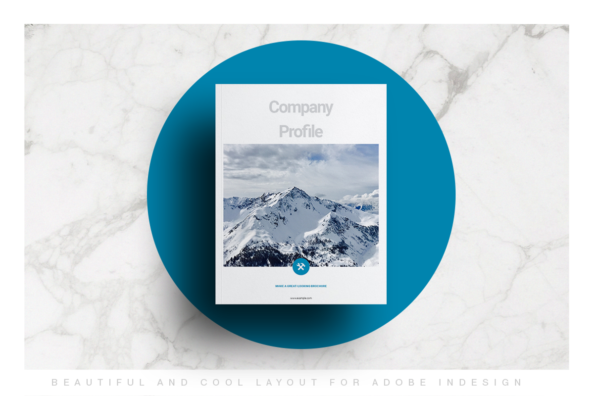 Blue Brochure Layout, a Brochure Template by Boris Cupac (Photo 2 of 8)
