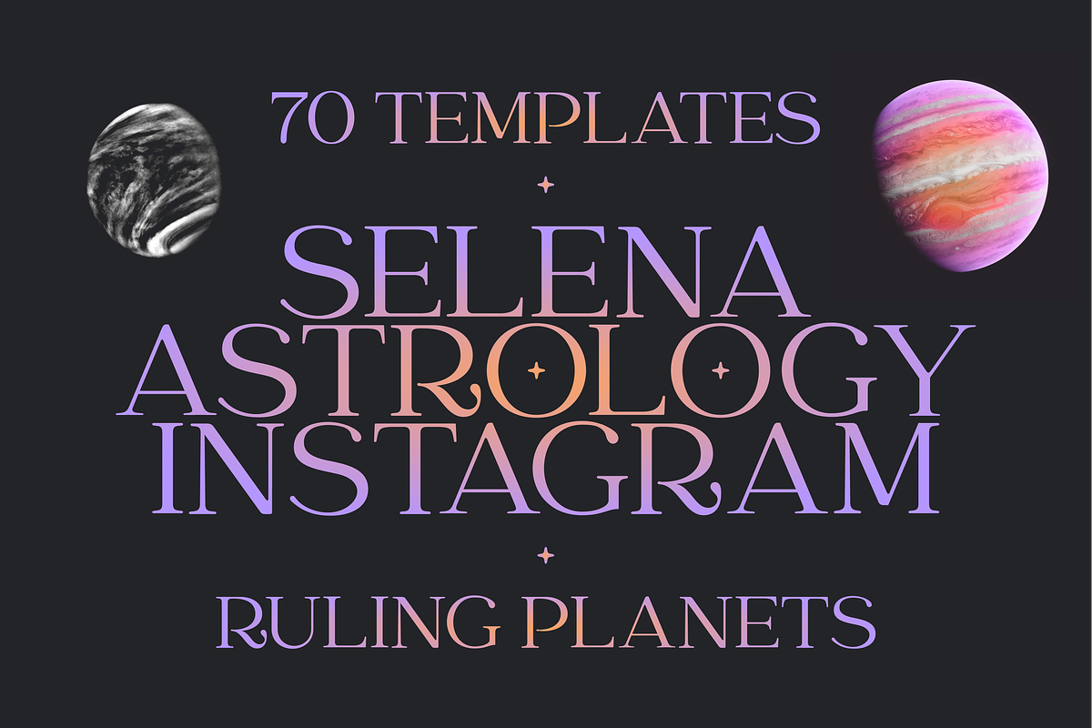 Selena Astrology Instagram Template, a Social Media Template by Luna Studio (Photo 7 of 7)