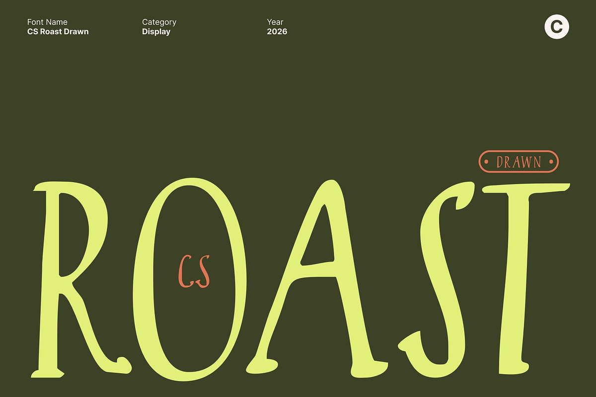 CS Roast Drawn, a Handwritten Font by Craft Supply Co. (Photo 1 of 8)