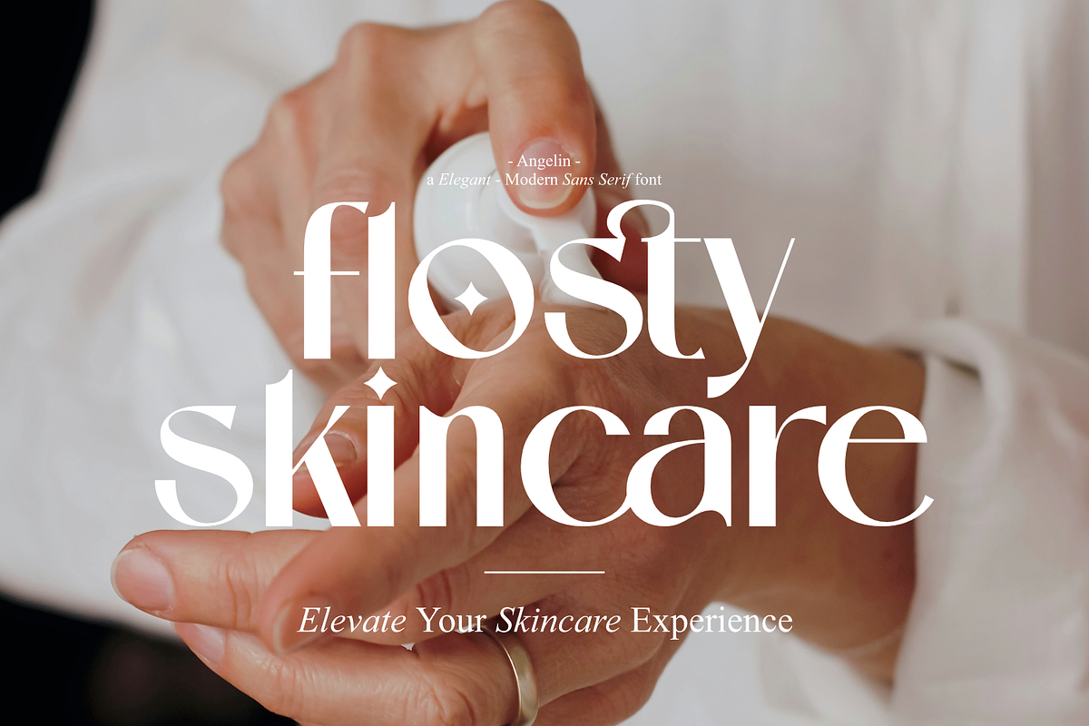 Angelin - Modern Sans Serif Font, a Sans Serif Font by Keithzo (Photo 3 of 9)