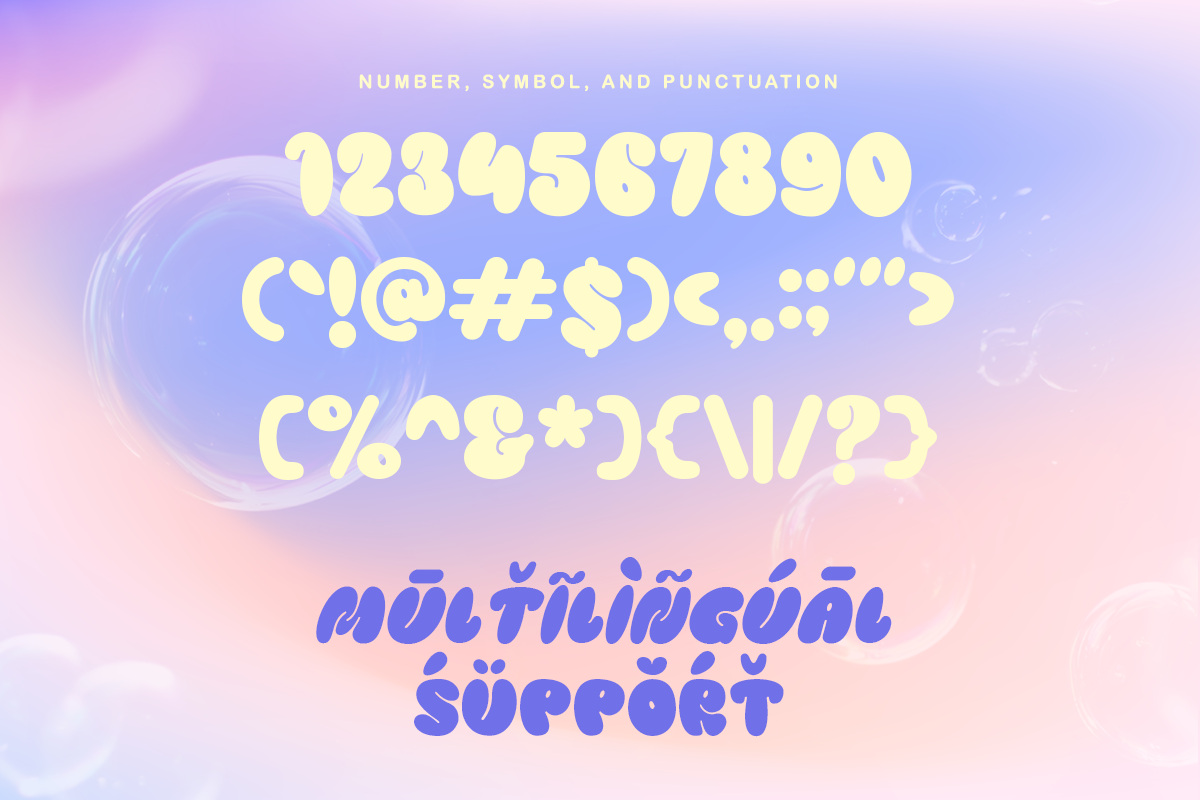 Playful Bubble, a Sans Serif Font by Font Liner (Photo 12 of 12)