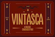 Vintasca, a Sans Serif Font by graphicook (Thumbnail 1 of 8)