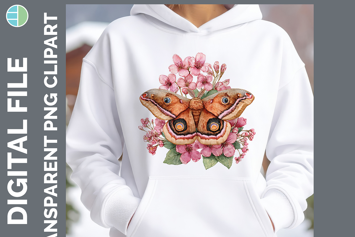 Boho Western Moth Clipart Bundle, an Animal Illustration by Enliven Designs (Photo 3 of 8)