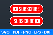 YouTube Subscribe Button icon, a Graphic by Vaughn Studios (Thumbnail 1 of 6)